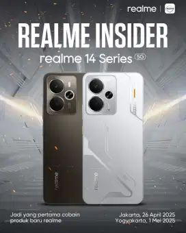REALME 14 5G SERIES. DAPATKAN SEKARANG JUGA.