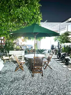 Payung Taman bahan ktau jati bahan tebal . Ready stok Palembang.
