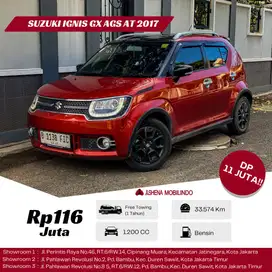 Suzuki Ignis GX AGS Automatic Merah 2017 Low KM TDP 11jt