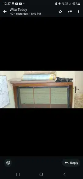 Tempat tidur jati lipat