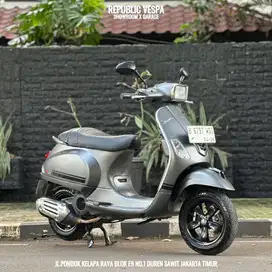 Piaggio Vespa S 125 IGET Th 2018 Warna Abu Doff Perfect Condition