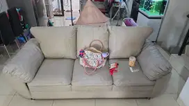 Sofa kulit sintetis 3 seater