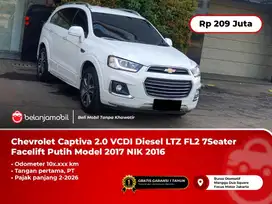 [ PAJAK PANJANG ] Chevrolet Captiva 2.0 VCDI LTZ FL2  Putih 2016/2017
