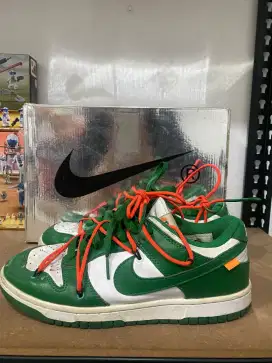 Men's off-white x nike dunk low university green size 8.5 (42)