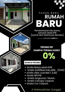 Dijual rumah subsidi dekat tol binjai