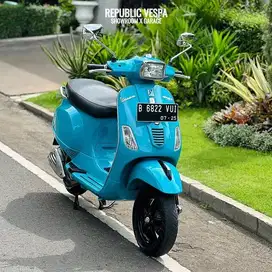 Piaggio Vespa S 125 3V Th 2016 Warna Biru Glossy Good Condition