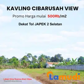 Kavling Cibarusah View Murah 1 Jt/M2, View Bernuansa Hijau.