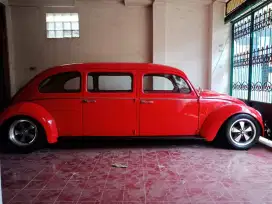 Vw beetle 1300 th 1962 kodok stir kiri mata belo limousine custom limo