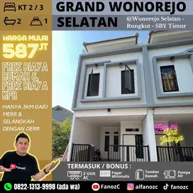 Grand Wonorejo selatan, rumah surabaya baru, rumah minimalis 2 lantai