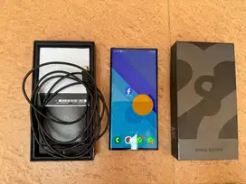Samsung S22 Ultra RAM 12/256GB Black Fulset Mulus No Minus Siap Pakai