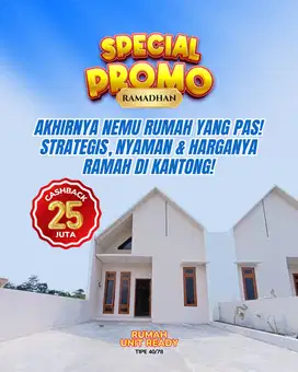 RUMAH SCANDINAVIAN STRATEGIS DI KARTASURA DEKAT KAMPUS UMS