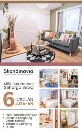 Studio, Apartemen Sakandinavia Di Tangerang