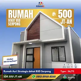 Rumah Asri Strategis 500 Jutaan Dekat BSD Serpong Tangerang Selatan