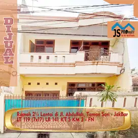 DIJUAL Rumah 2¼ Lantai di Jl. Abdullah, Taman Sari - JakBar  - FN