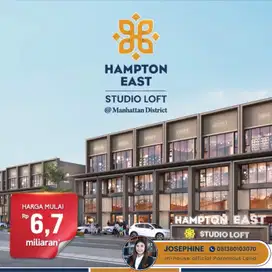 Ruko Hampton East Gading Serpong Dekat Boulevard Jalan Raya