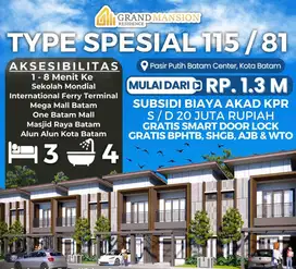 Rumah cantik Grand Mansion Type besar 115 byk promo