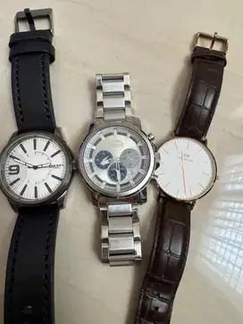 Jual JAM TANGAN SECOND - SLAZENGER, DANIEL WELLINGTON, DIESEL