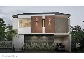 Rumah minimalis 2 lantai private pool cluster