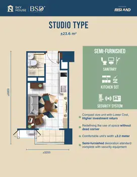 Over Kredit apartemen BSD skyhouse tower Kensington BRAND NEW