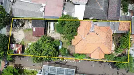 Lahan 1406 m2 Bonus Rumah Sangat Strategis Di Jalan Dewi Sartika