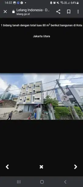 Ruko 5 lantai 4x20 bandengan selatan usaha gudang angke bandengan