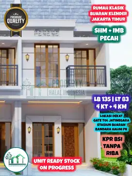 Rumah Klasik Siap Huni Klender Duren Sawit Jakarta Timur SHM IMB Pecah