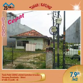 TAWAR SMP DEAL DIJUAL Tanah Padat 336M2, Kost & Kontrakan di Narogong