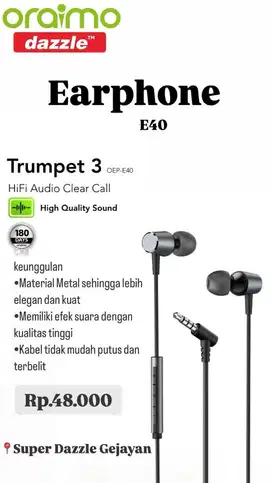 Earphone oraimo