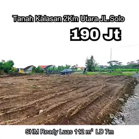 190 Juta Dijual Tanah Dekat Jalan Raya Jogja Solo di Sleman