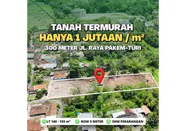 1 Jutaan Dijual Tanah Di Jalan Kaliurang Pakem Sleman Cocok Villa