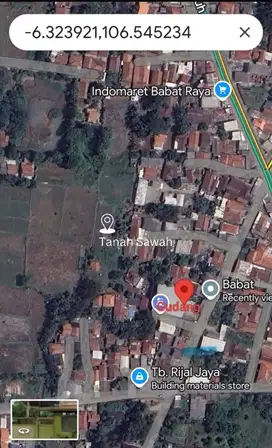 Dijual Tanah Gudang Pool Di Jalan Raya Legok SHM