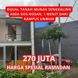 TANAH MURAH MALANG MEPET KAMPUS UNMUH COCOK UNTUK KOS