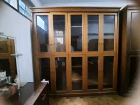 LEMARI 6 PINTU KAYU SOLID