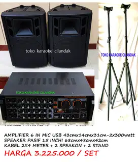 paket sound speaker pasif 15in