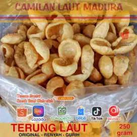 Promo Gratis Ongkir COD Camilan Laut Madura Krupuk Terung Haisom