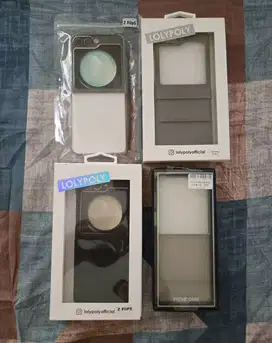 Case LolyPoly Asli untuk Samsung Zflip 5 warna Krem