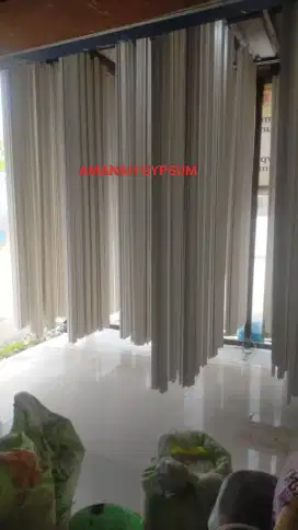 PEMASANGAN PLAFON GYPSUM DAN PVC