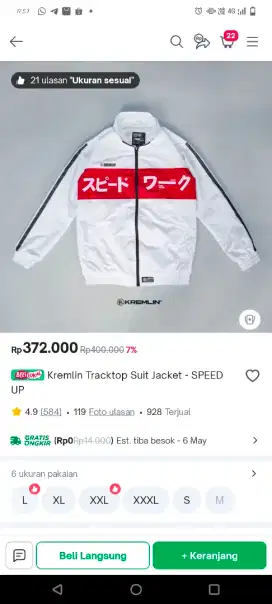 Kremlin tracktop suit jaket