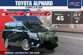 TOYOTA ALPHARD X ATPM 2016 2.5 AT LOW KM.66RB & PJK PJG #F5ST