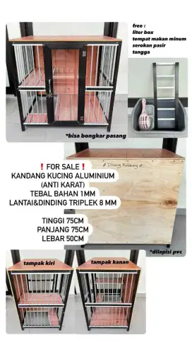 Kandang Kucing Alumunium