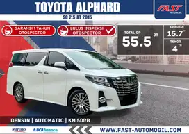 TOYOTA ALPHARD SC 2015 2.5 AT SUNROOF & PILOT SEAT LOW KM.50RB #F5ST
