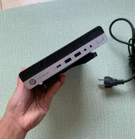 Mini komputer PC merk hp prodesk 600 g3 ram 4gb internal ssd 128 gb