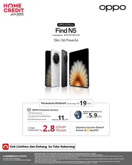 Oppo Find N5 Bisa Di Cicil Murah