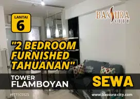Disewakan 2 Bedroom Tahunan Lantai 6 Tower F Apartemen Bassura City