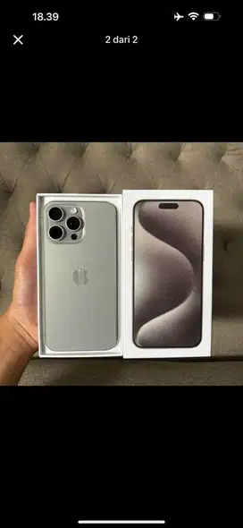 Jual iphone 15 pro max ram 256 ibox masih garansi sampe july 2025