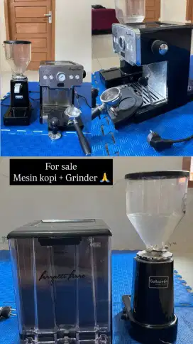 Di jual mesin kopi ferratti Ferro 1 set dengan grinder