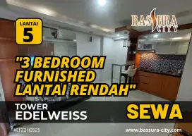 Disewakan 3 Bedroom Furnished 3 Bulanan Tower E Lantai 5 Bassura City