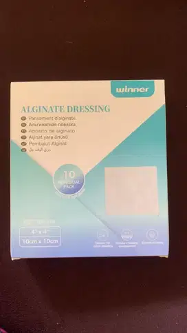 Alginate dressing (perawatan luka basah, menyerap cairan didalam luka)