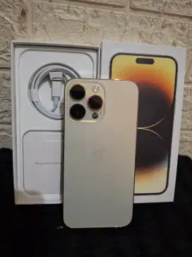 iphone 14 pro max 128gb gold inter all operator mulus & kinclong