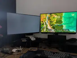 PC/Komputer GAMING Ryzen 7 5700X RX 6700 XT RAM 32GB + 2 MONITOR 165HZ